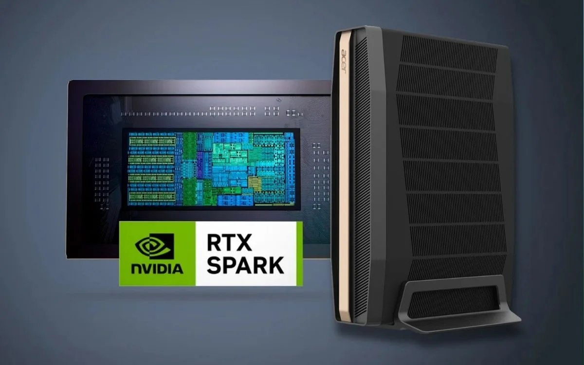 Acer mostra conceito de mini PC com RTX Spark para IA local